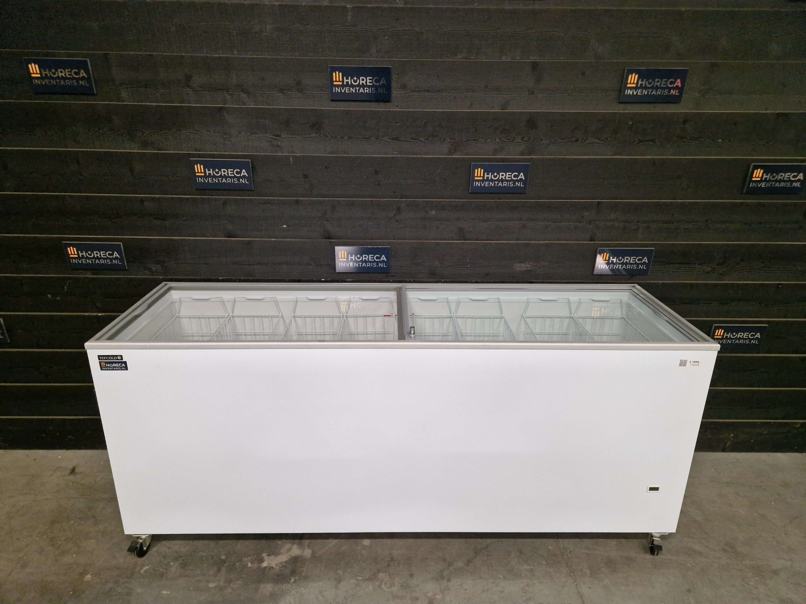 tefcold diepvrieskist | vriezer schuifdeksel glas | 670 liter | ic700sc