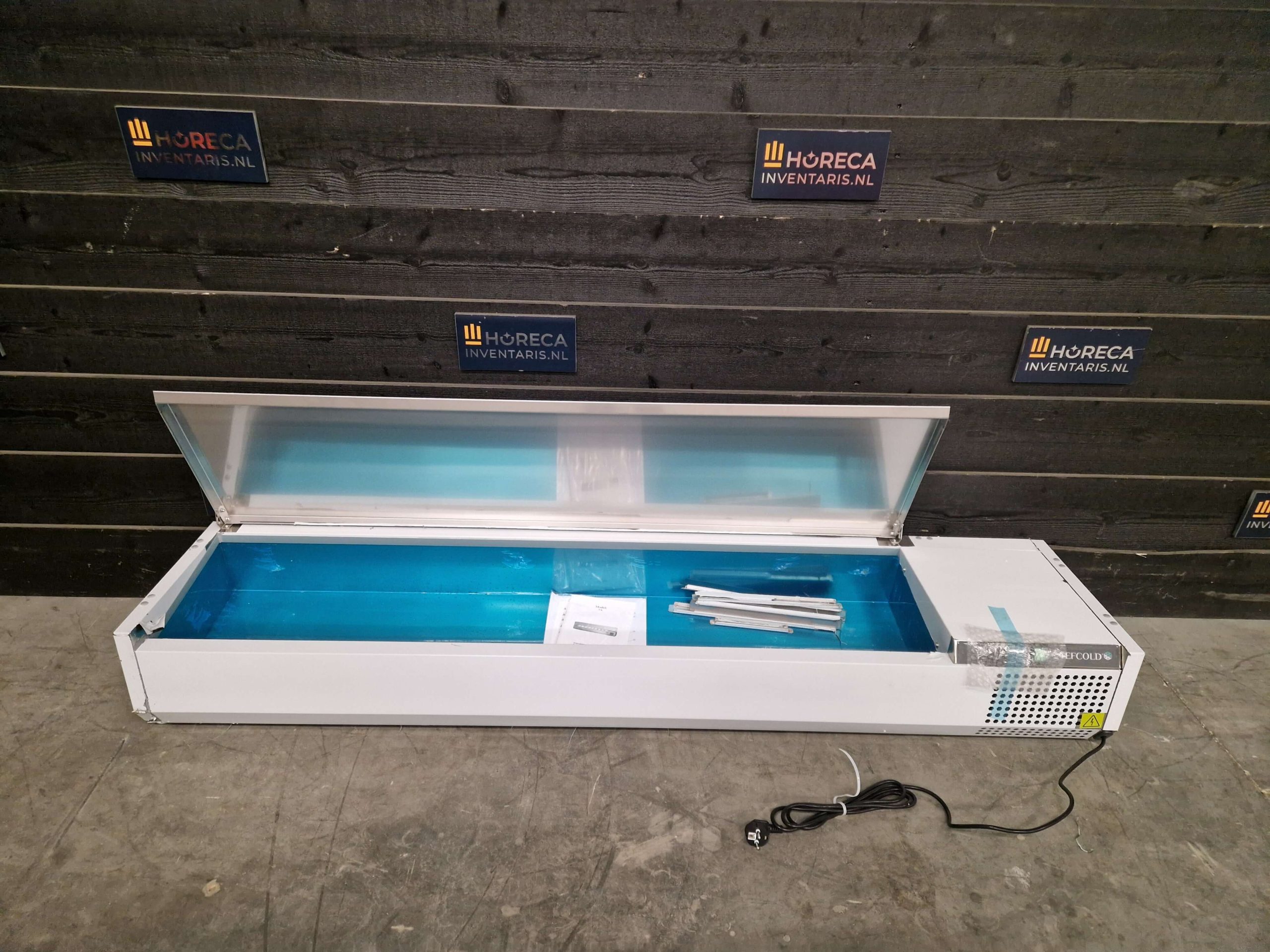 tefcold glasdeur koelkast | 1 deurs barkoeling | db105h