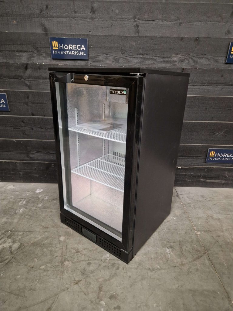 tefcold glasdeur koelkast | 1 deurs barkoeling | db105h