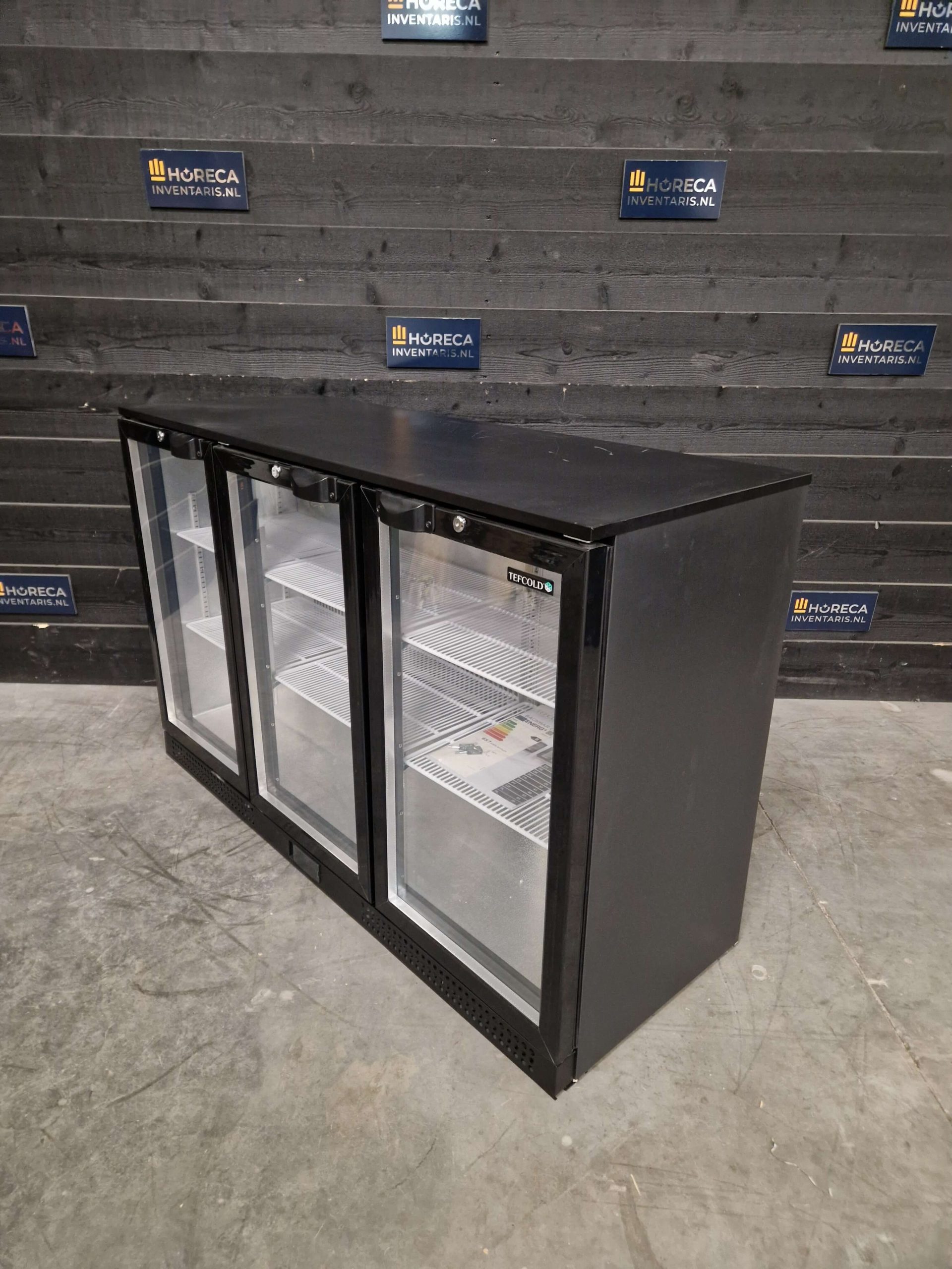 tefcold glasdeur koelkast | 1 deurs barkoeling | db105h