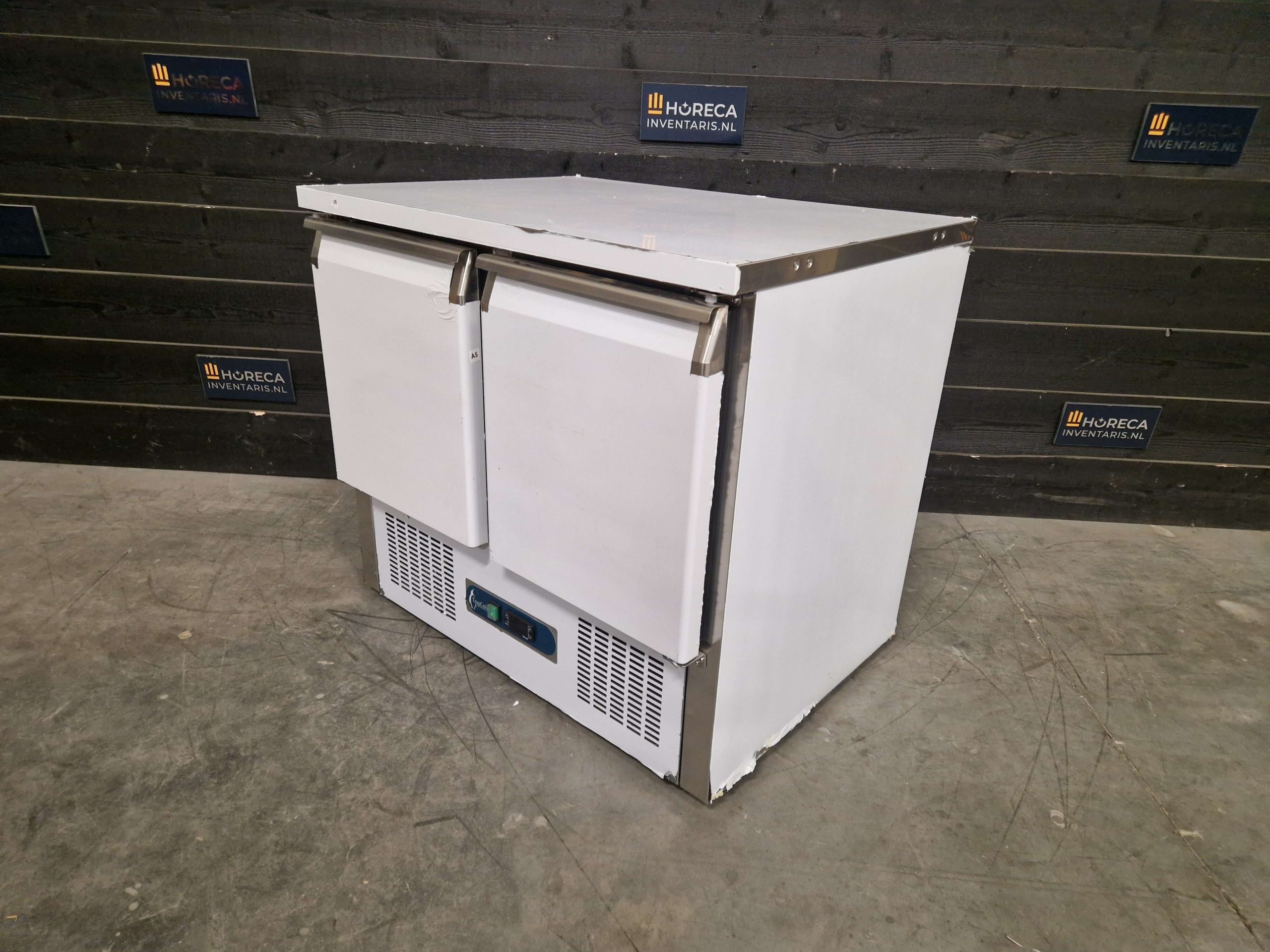 tefcold koelwerkbank | saladette | 3 deurs | rvs | sa1365 s/s