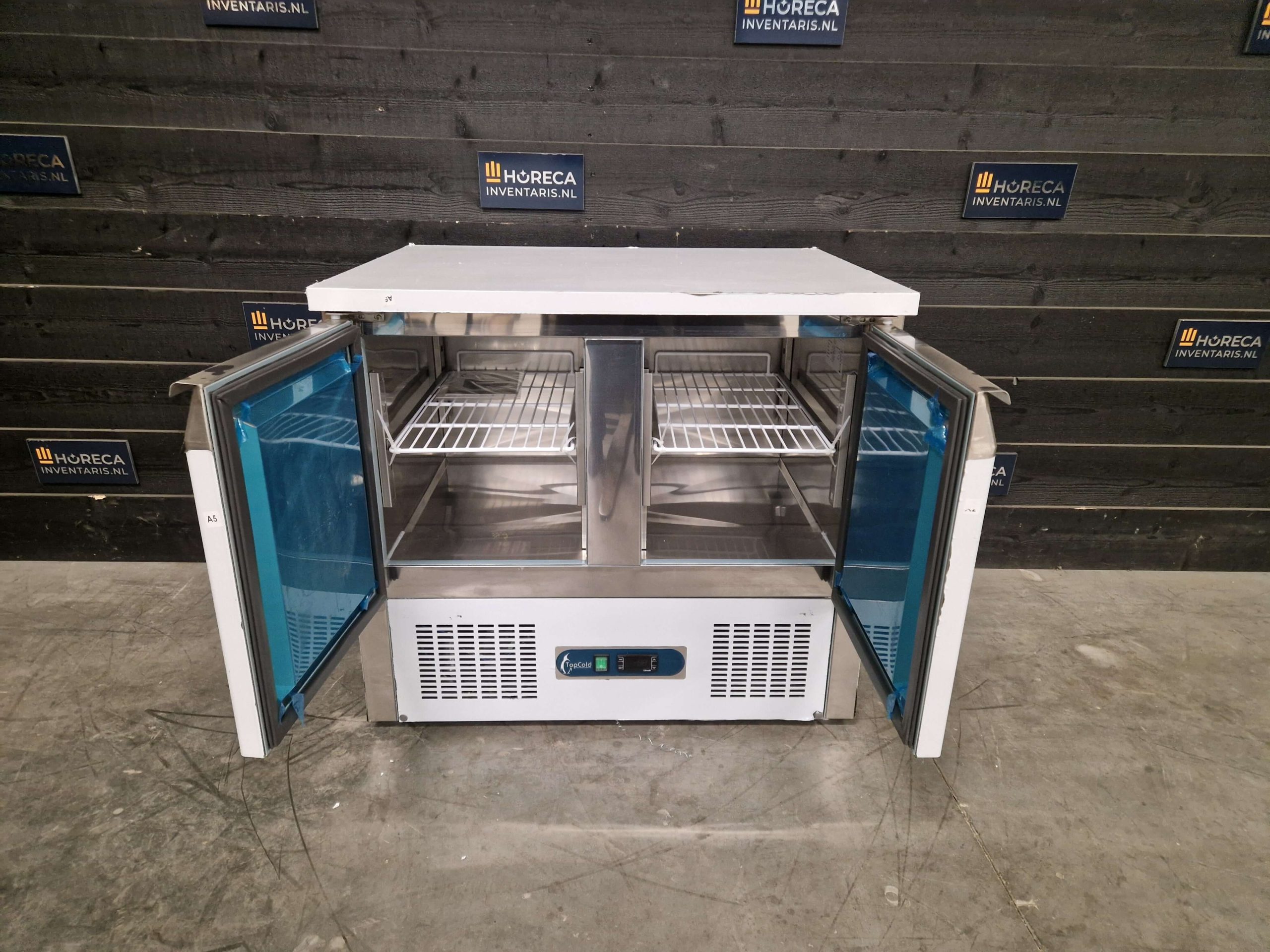 tefcold koelwerkbank | saladette | 3 deurs | rvs | sa1365 s/s