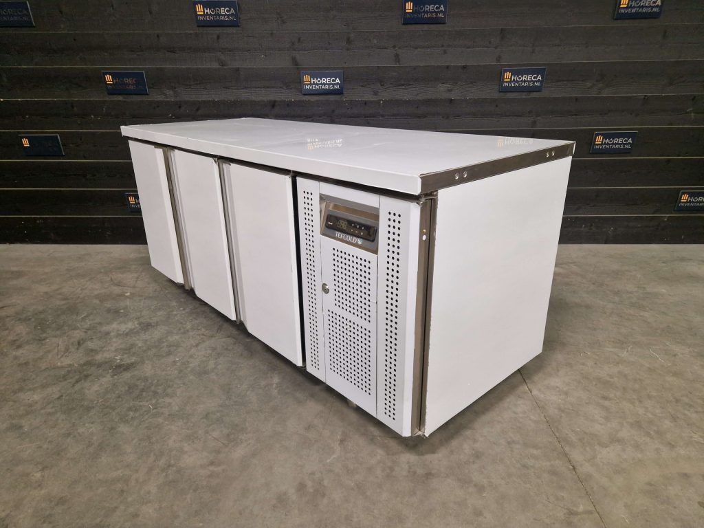 tefcold koelwerkbank | saladette | 3 deurs | rvs | sa1365 s/s