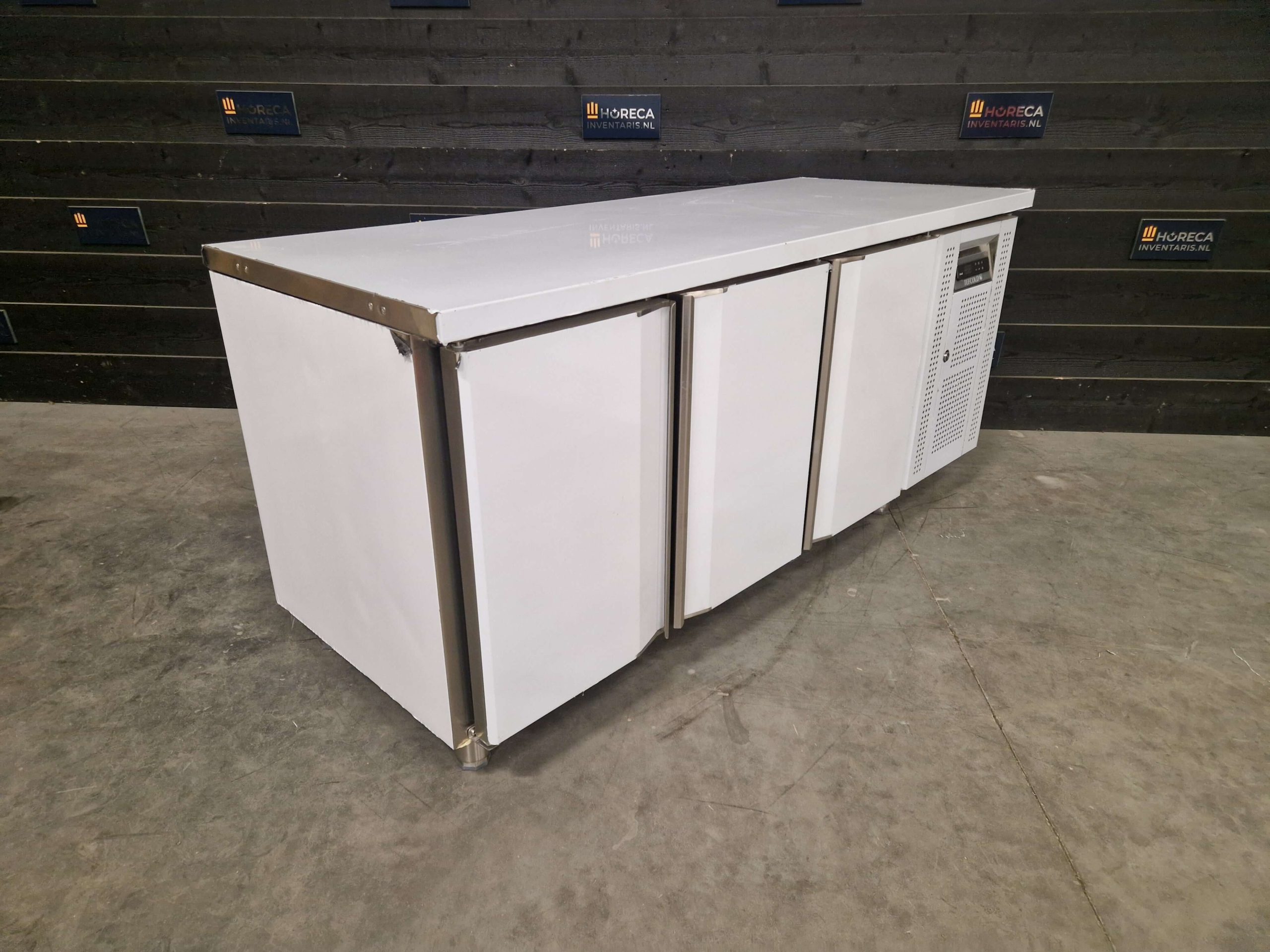 tefcold koelwerkbank | saladette | 3 deurs | rvs | sa1365 s/s