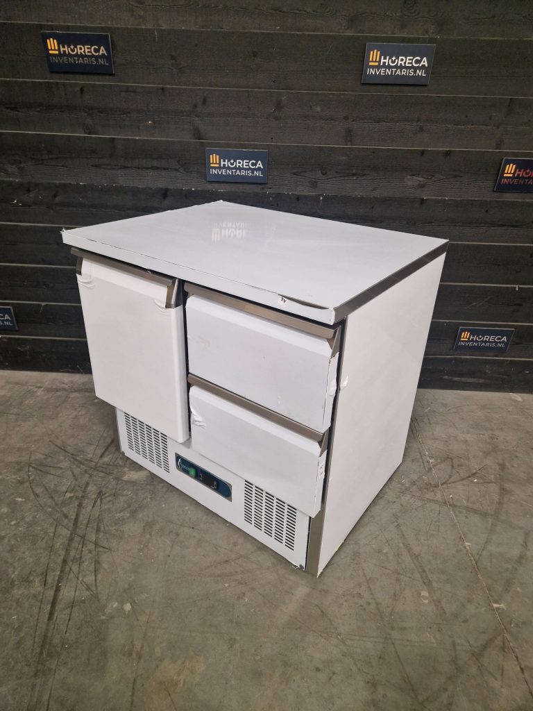 tefcold koelwerkbank | saladette | 3 deurs | rvs | sa1365 s/s