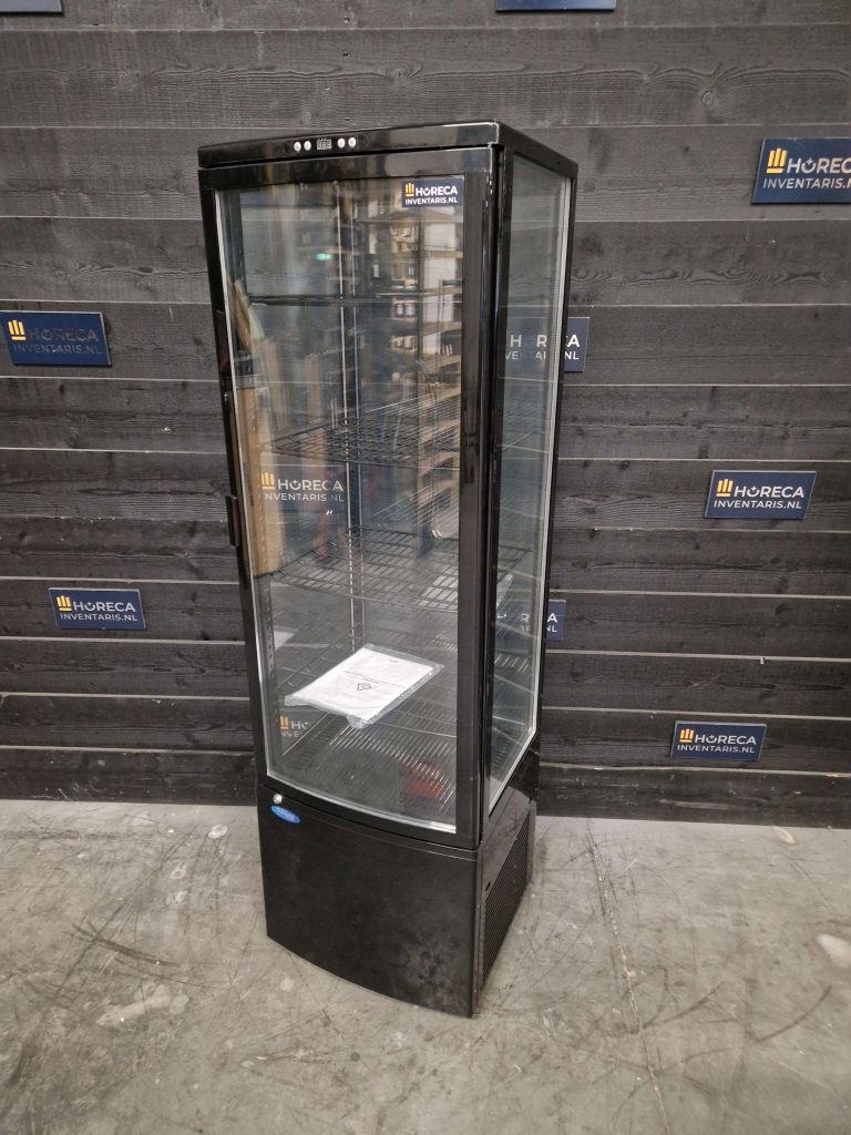 tefcold koelvitrine | gebaksvitrine | tafel model | 80 liter | upd80 black