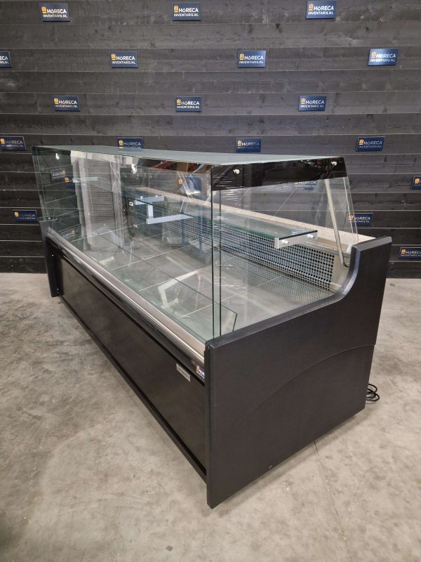 koel/vleesvitrine | ggm gastro | 250 cm | 2 glazen schuifdeuren | 230v