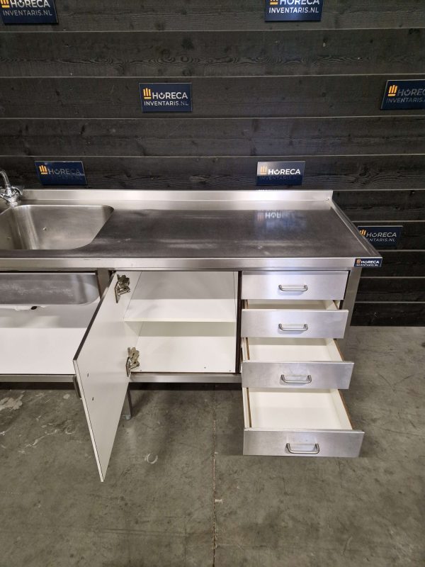 koel/vleesvitrine | ggm gastro | 250 cm | 2 glazen schuifdeuren | 230v