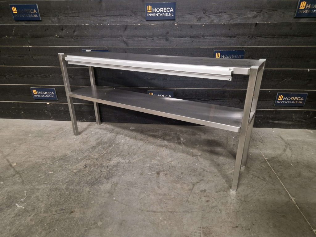 etagère | rvs | 2 niveaus | 140 cm | horeca